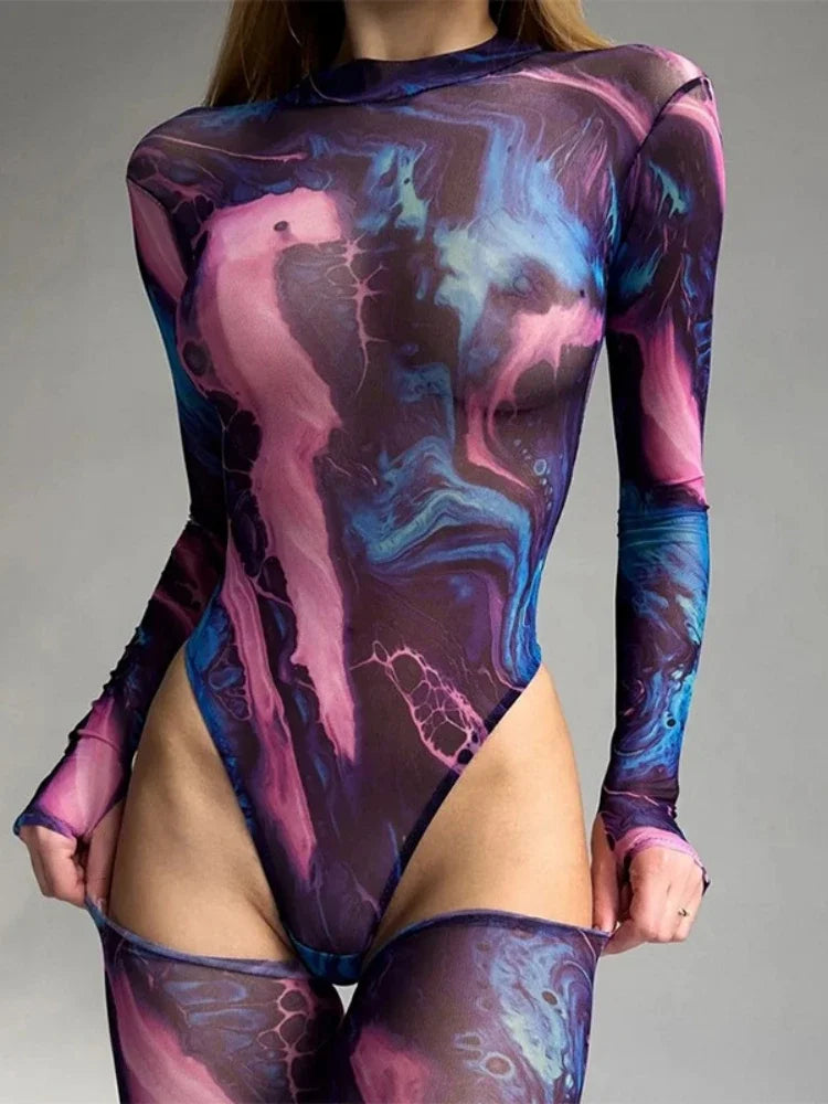 Celestial Tie-Dye Bodysuit